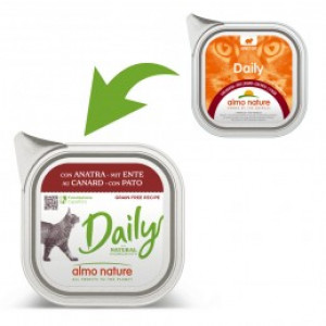 ALMO NATURE Daily Cat With Duck - konservi kaķiem  100g